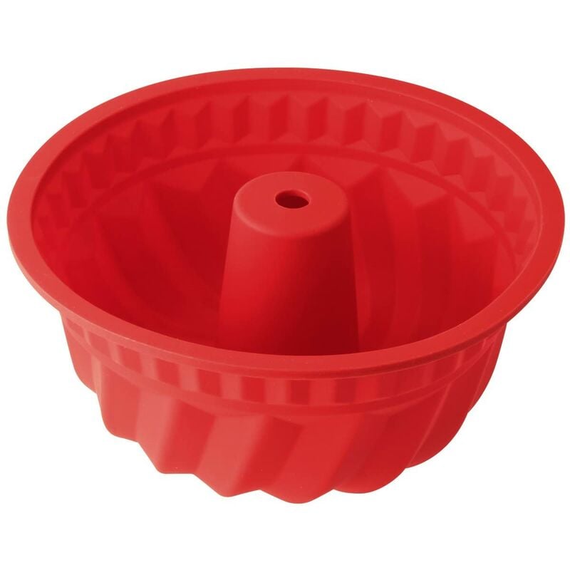 foto del prodotto zenker dr oetker stampo budino ciambella diametro 22x10cm, in silicone platinico lavabile in lavastovigliecolore rosso temperatura max consigliata