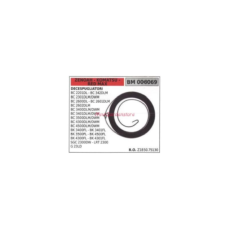 foto del prodotto zenoah molla avviamento decespugliatore bc 2201dl 342dlm 2301dlm dwm 006069