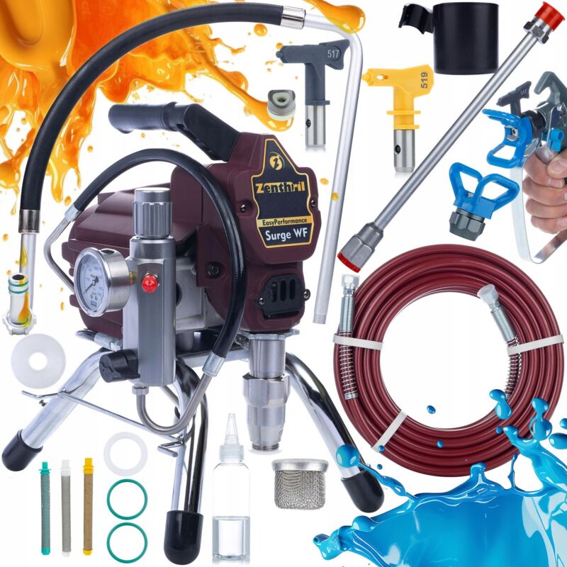 foto del prodotto zenthril zenhril surge wf unit di verniciatura, 1800w 20mpa 0.019 , 2l min, serie easyperformance lancia 50cm 3x filtro 30,60,100 