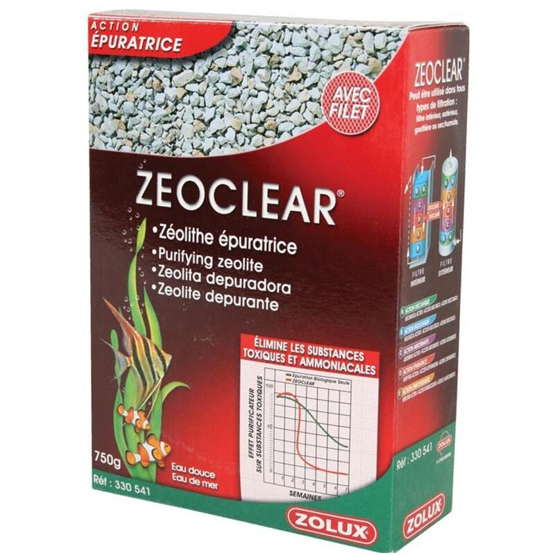 foto del prodotto zeoclear 1000ml 750gr zeolite minerale naturale zolux