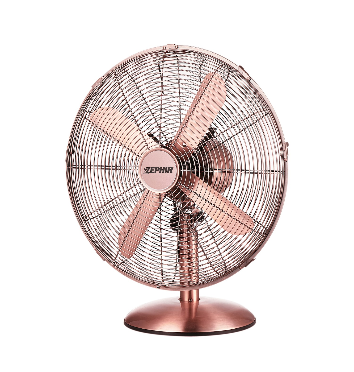 foto del prodotto zephir pfv40br ventilatore da tavolo stile vintage rame bronzo 40 cm 3 velocit inclinazione regolabile oscillazione 50w