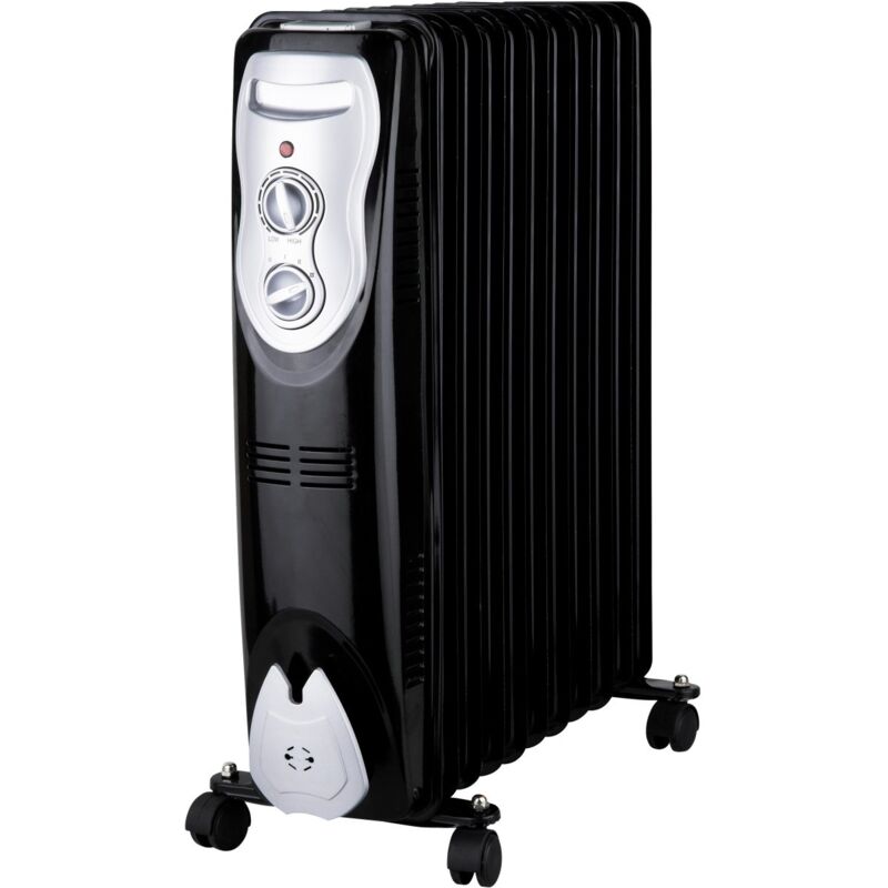 foto del prodotto zephir radiatore ad olio 11 elementi nero 2500w