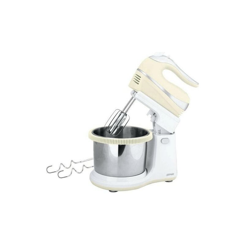foto del prodotto zephir sbattitore mixer elettrico 500w con ciotola acciaio vintage zhc467c