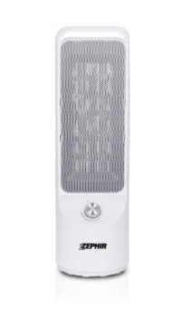 foto del prodotto zephir stufa a torretta oscillante ceramica 1000 2000w bianco tw6000c