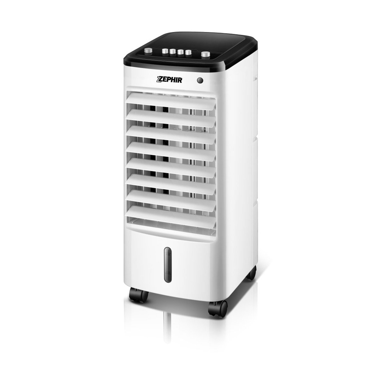 foto del prodotto zephir zair06 raffrescatore ventilatore ad acqua 3 velocità silenzioso oscillazione tanica da 4 litri 2 mattonelle ghiaccio incluse