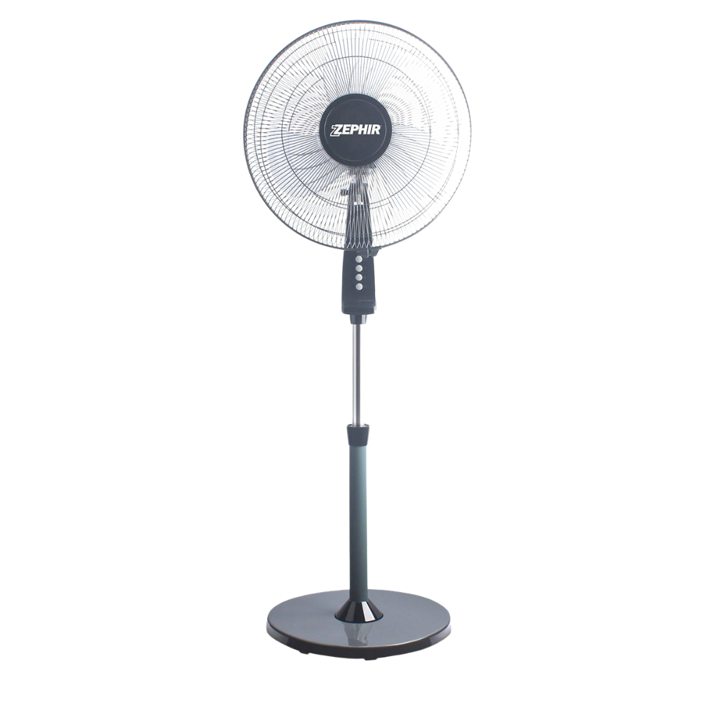 foto del prodotto zephir zng41p ventilatore a piantana ampia base tonda supersilent 45w pale 40cm