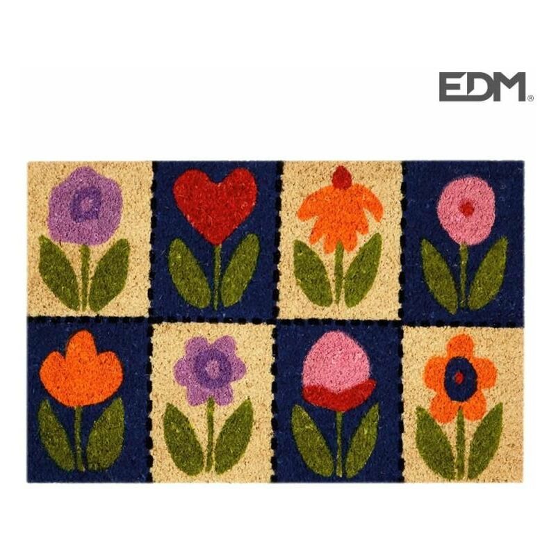 foto del prodotto zerbino 60x40cm a motivi floreali edm