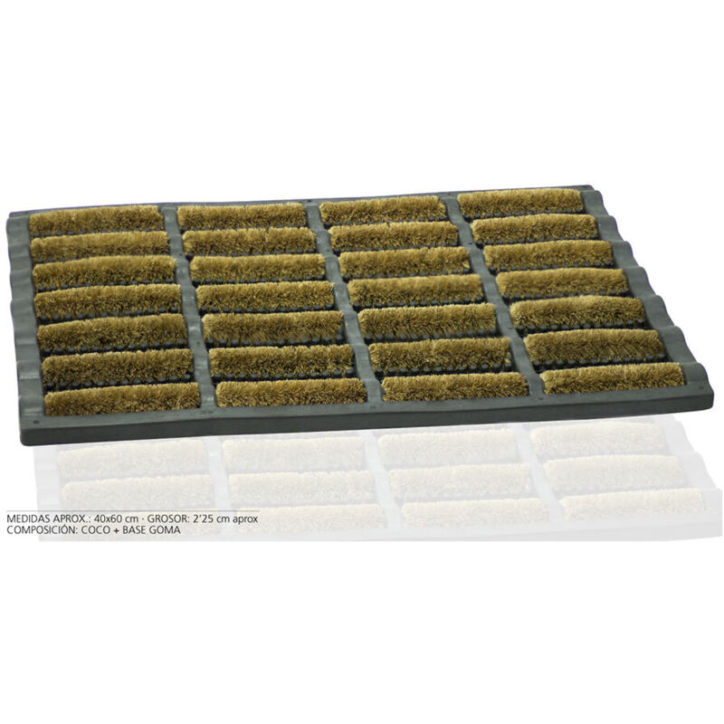 foto del prodotto zerbino a rullo in cocco 60x40x3,5 cm hidalgo