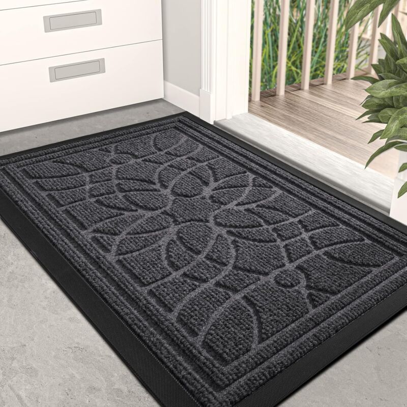 foto del prodotto zerbino antiscivolo per esterni 44 x 75 cm, zerbino assorbente per ingresso interno, tappeto d ingresso lavabile, resistente, zerbino per ingresso,