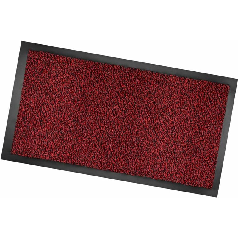 foto del prodotto zerbino asciugapassi antiscivolo antinciampo tessitura morbida retro gommato 100 made in italy bordeaux 40x70 cm