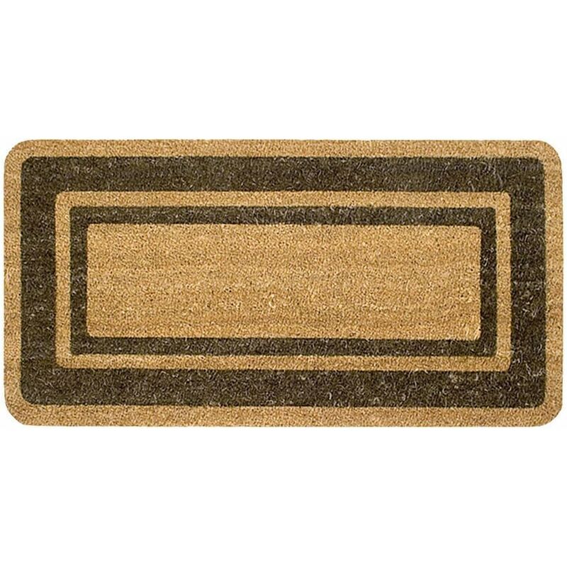 foto del prodotto zerbino cocco ingresso porta 33x60 cm elegante robusto antiscivolo asciugapassi esterno marrone