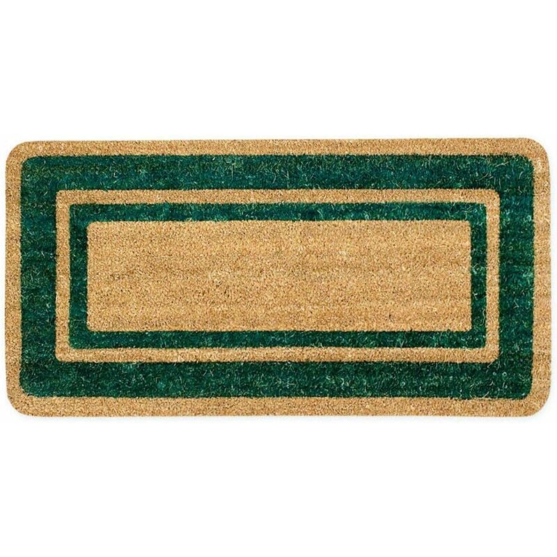 foto del prodotto zerbino cocco naturale 40x70 cm elegante robusto ingresso casa esterno antiscivolo verde