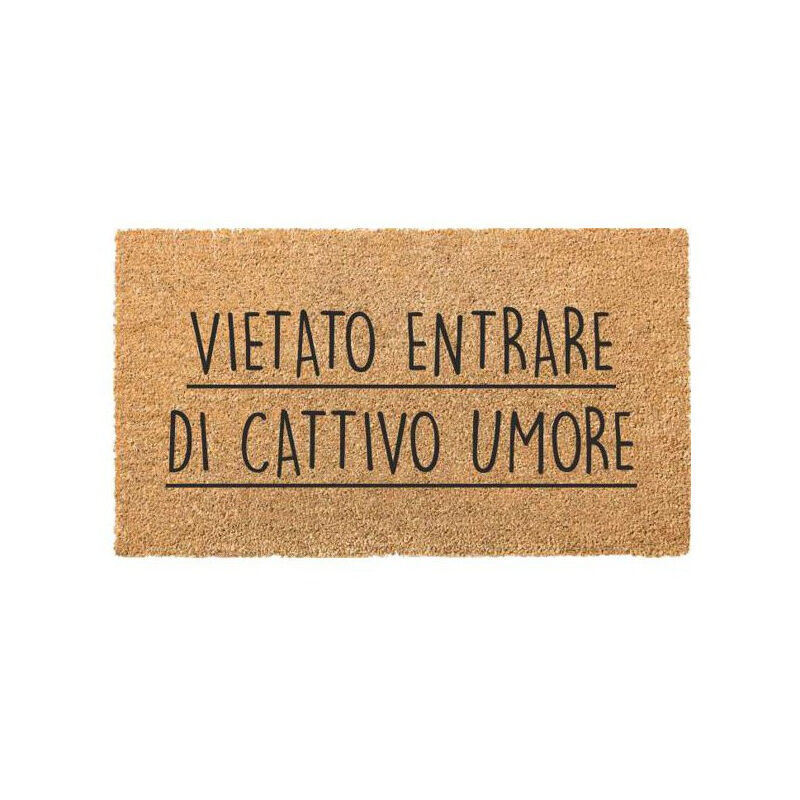 foto del prodotto zerbino cocco pvc vietato entrare cm 40x70 xtra
