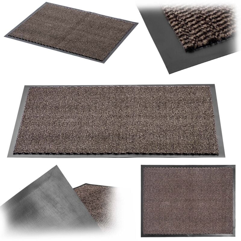 foto del prodotto zerbino d ingresso universale zerbino in gomma 80x60cm assorbente