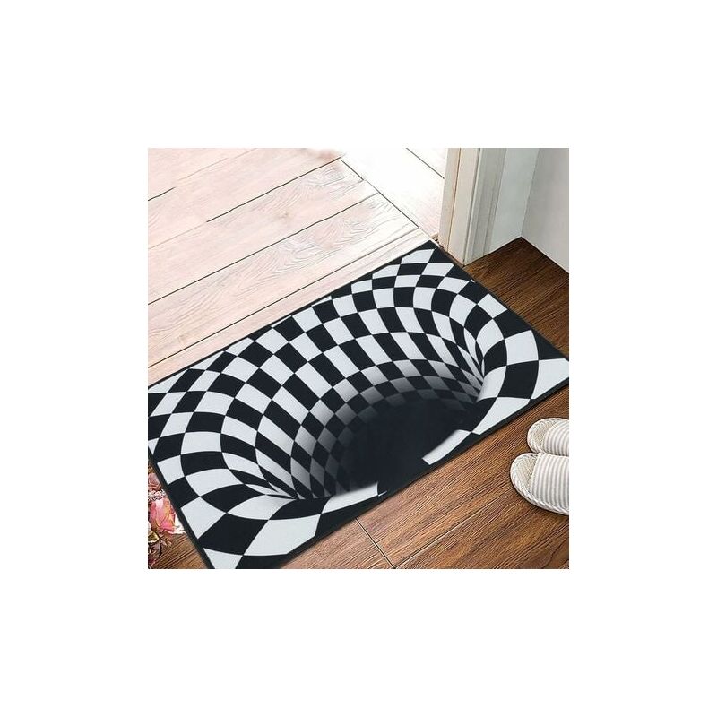 foto del prodotto zerbino divertente 40 x 60 cm 3d antiscivolo illusione ottica interno ed esterno per cucina, corridoio, casa