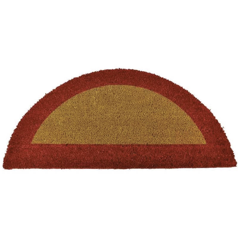 foto del prodotto zerbino ecoco semicerchio cm.40x80 rosso spessore mm.18 cm.40x80, spessore mm.18