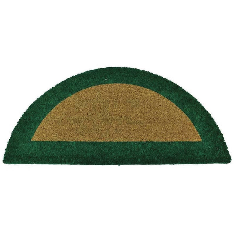 foto del prodotto zerbino ecoco semicerchio cm.40x80 verde spessore mm.18 cm.40x80, spessore mm.18