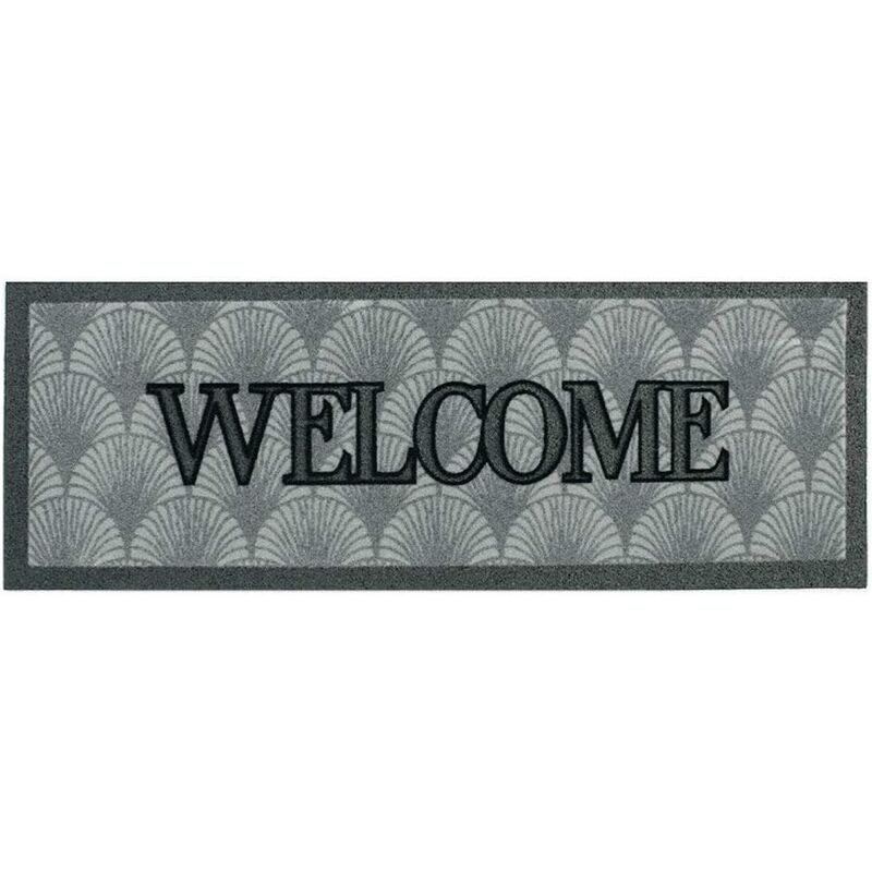 foto del prodotto zerbino gomma ingresso scala antiscivolo 25x70 asciugapassi welcome 100 made in italy b