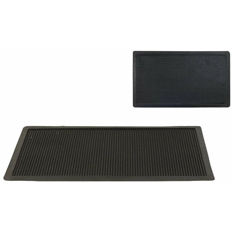 foto del prodotto zerbino hidalgo nero gomma 70 x 40 cm industriale