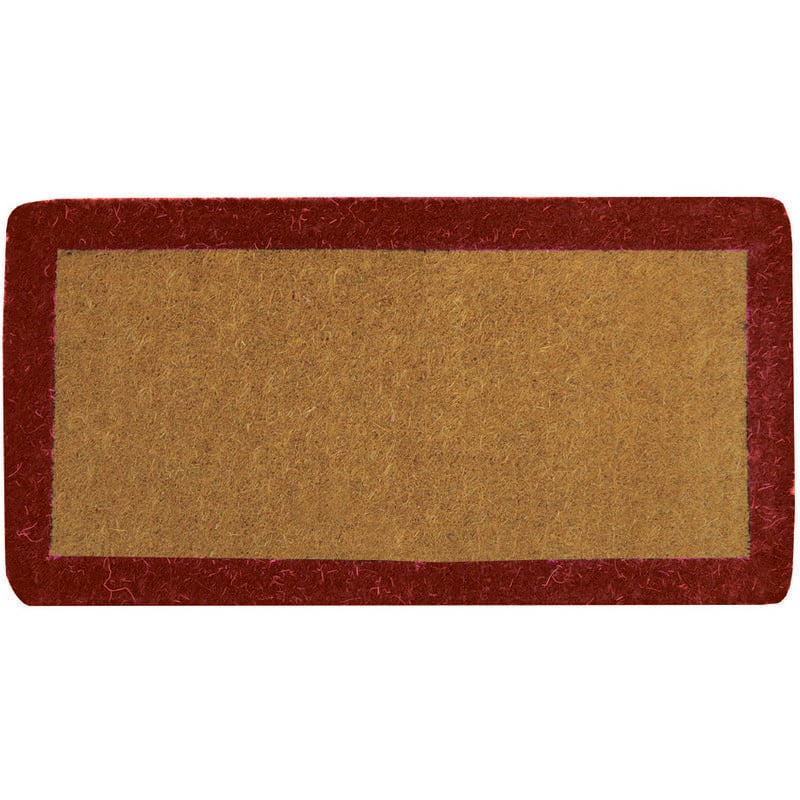 foto del prodotto zerbino imperiale a fascia rosso spessore mm.38 cm.35x70, spessore mm.38