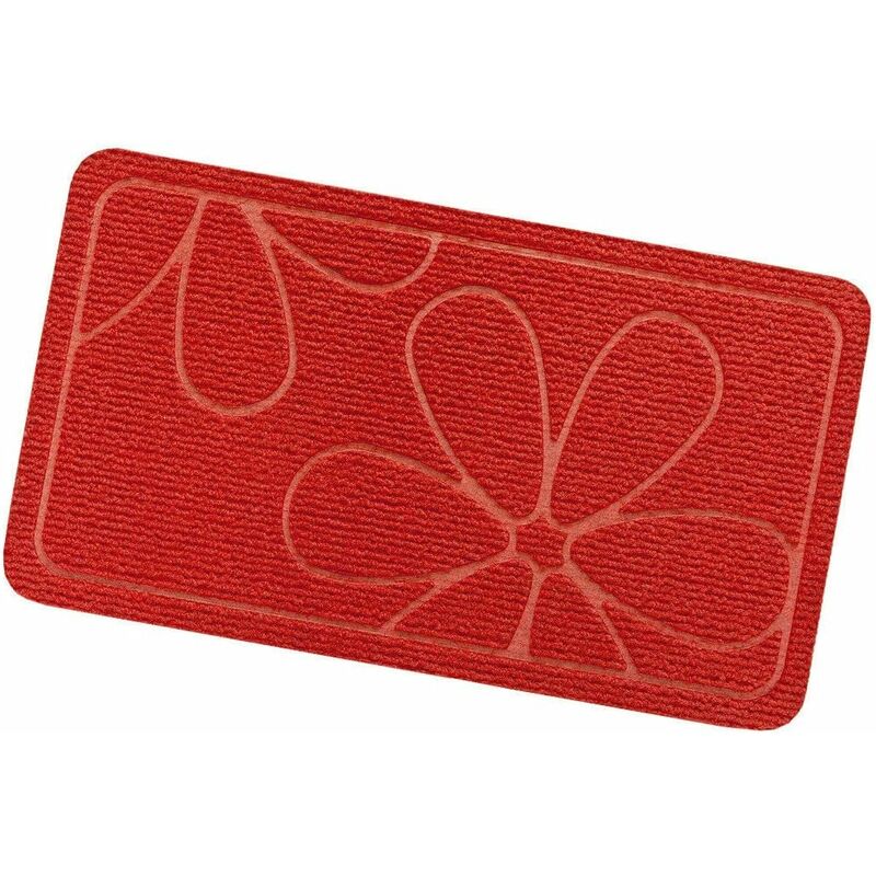 foto del prodotto zerbino ingresso assorbente antiscivolo asciugapassi interno esterno 100 made in italy rosso