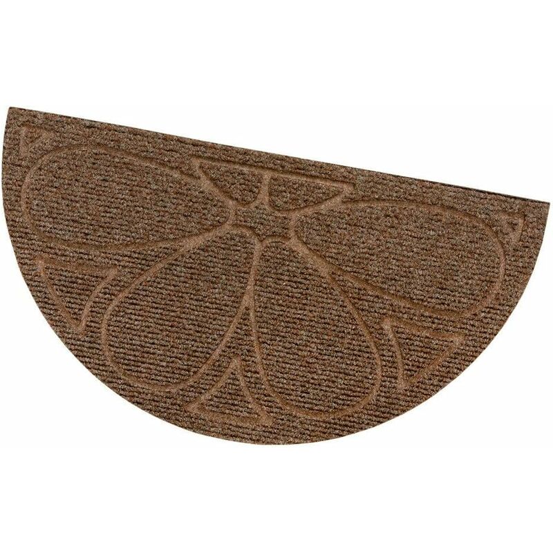 foto del prodotto zerbino ingresso porta morbido asciugapassi assorbente antiscivolo 100 made in italy marrone