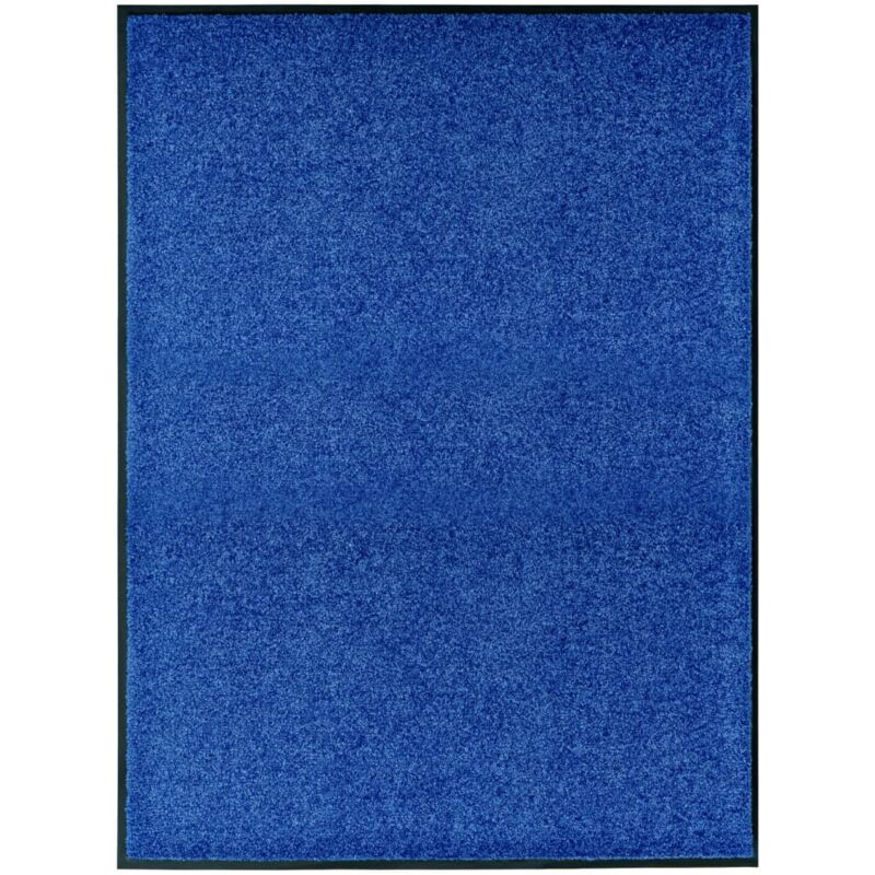 foto del prodotto zerbino lavabile blu 90x120 cm vidaxl