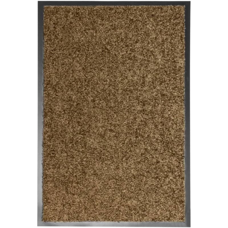 foto del prodotto zerbino lavabile marrone 40x60 cm vidaxl