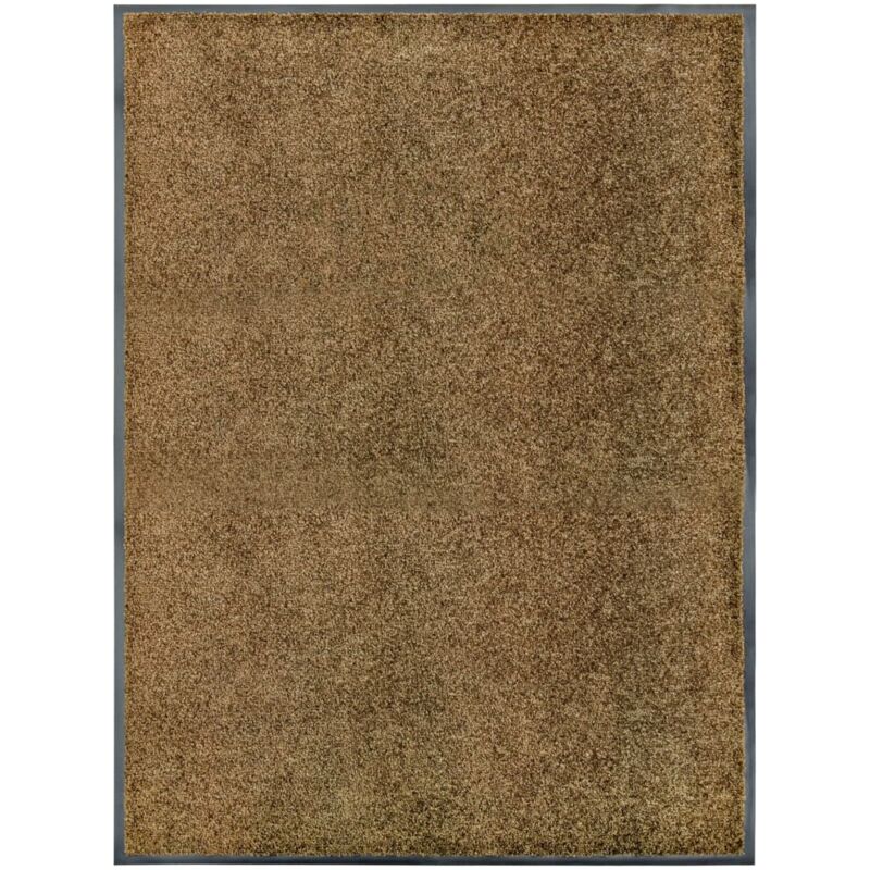 foto del prodotto zerbino lavabile marrone 90x120 cm vidaxl