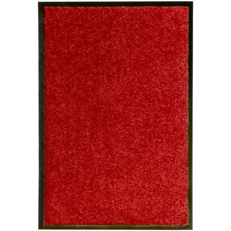 foto del prodotto zerbino lavabile rosso 40x60 cm vidaxl