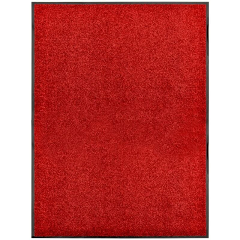 foto del prodotto zerbino lavabile rosso 90x120 cm vidaxl