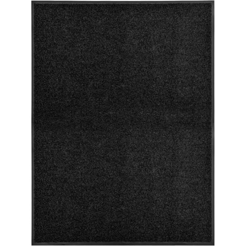 foto del prodotto zerbino lavabile zerbine interno ed esterno nero vari dimensioni dimensioni 90x120 cm