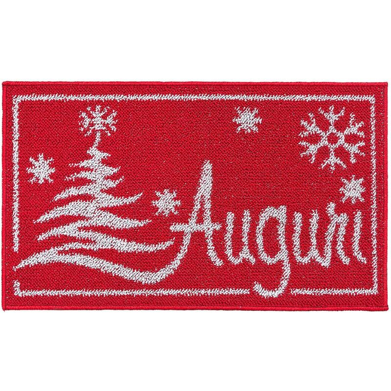 foto del prodotto zerbino natale asciugapassi natalizio ingresso interno esterno antiscivolo 100 made in italy a