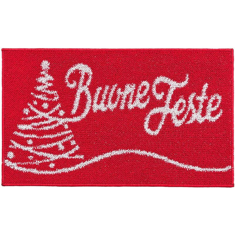 foto del prodotto zerbino natale asciugapassi natalizio ingresso interno esterno antiscivolo 100 made in italy c