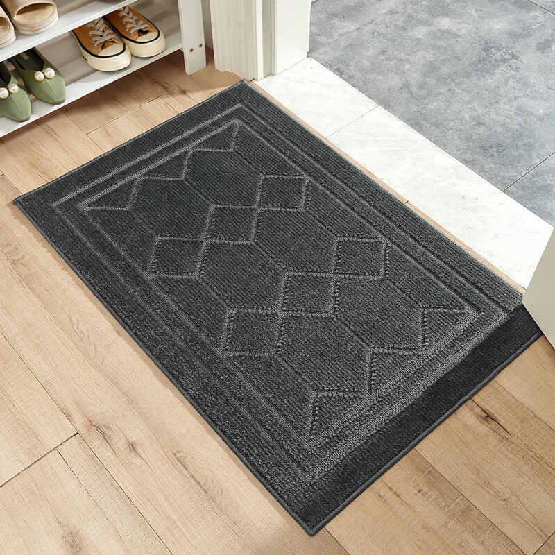 foto del prodotto zerbino per interni 50 x 80 cm, zerbino antiscivolo e assorbente, zerbino d ingresso lavabile in lavatrice, durevole, zerbino d ingresso per