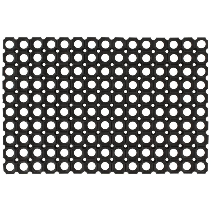 foto del prodotto zerbino rettangolare 60x80 cm in gomma - vidaxl