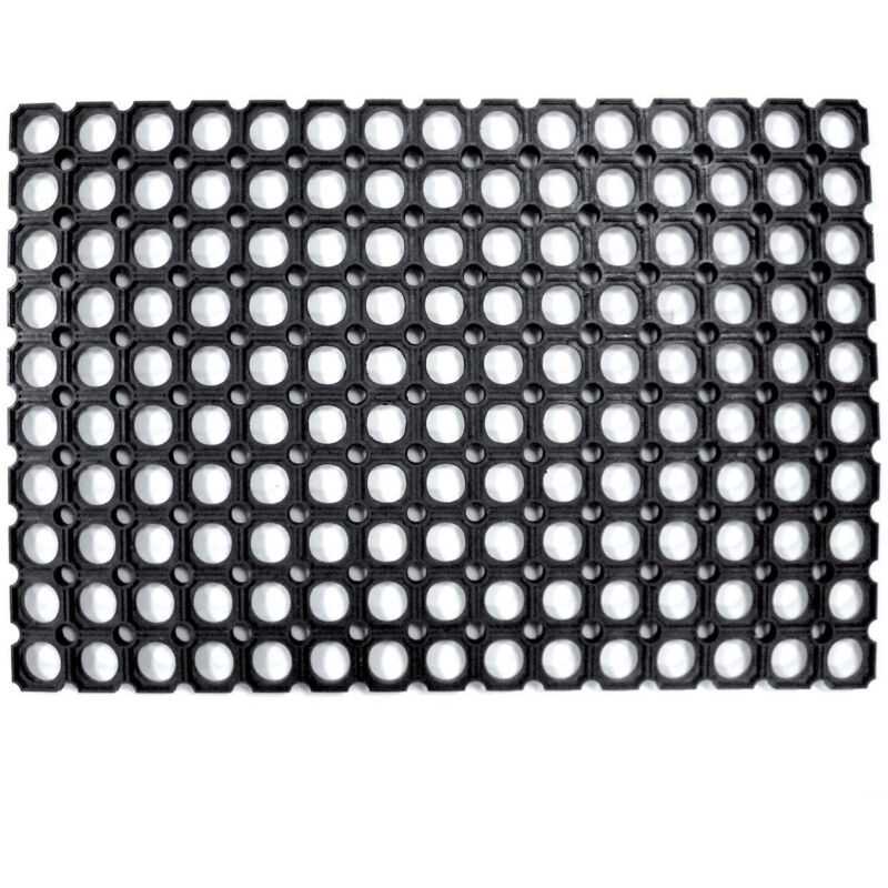 foto del prodotto zerbino robustus componibile pvc nero cm.40x70 nido d'ape alveolare