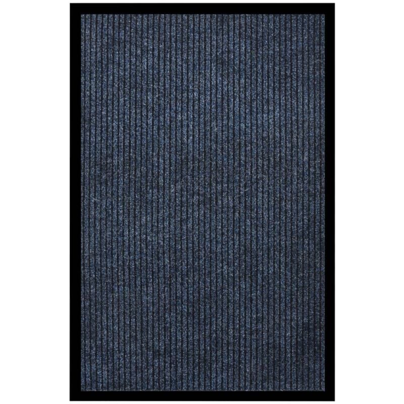 foto del prodotto zerbino striato blu 80x120 cm vidaxl