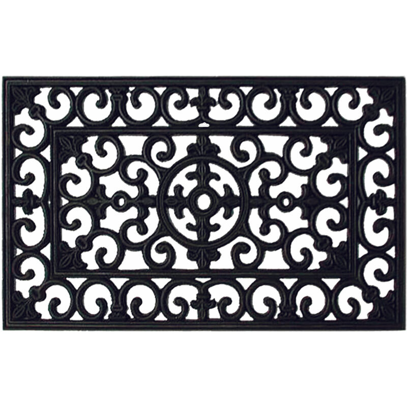 foto del prodotto zerbino tappeto fuori porta in gomma rettangolare rubber arabesque brixo