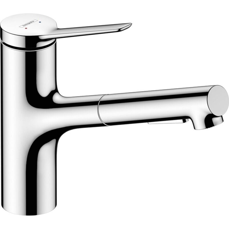 foto del prodotto zesis m33 miscelatore da lavello 150, con doccetta estraibile, sbox lite, cromo 74803000 hansgrohe