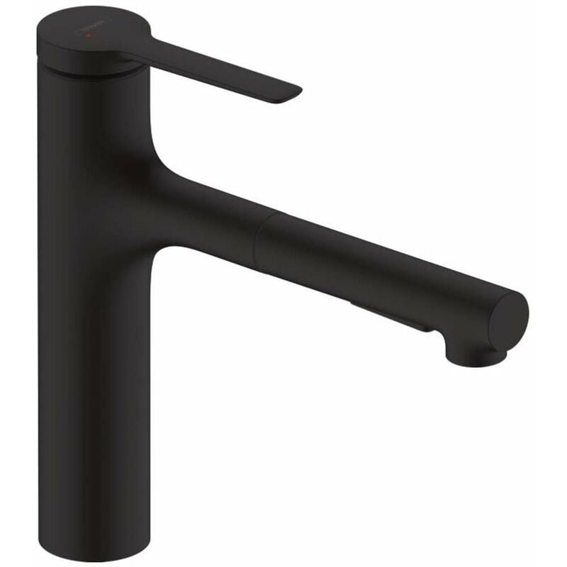 foto del prodotto zesis m33 miscelatore da lavello con doccetta estraibile, nero opaco 74822670 hansgrohe