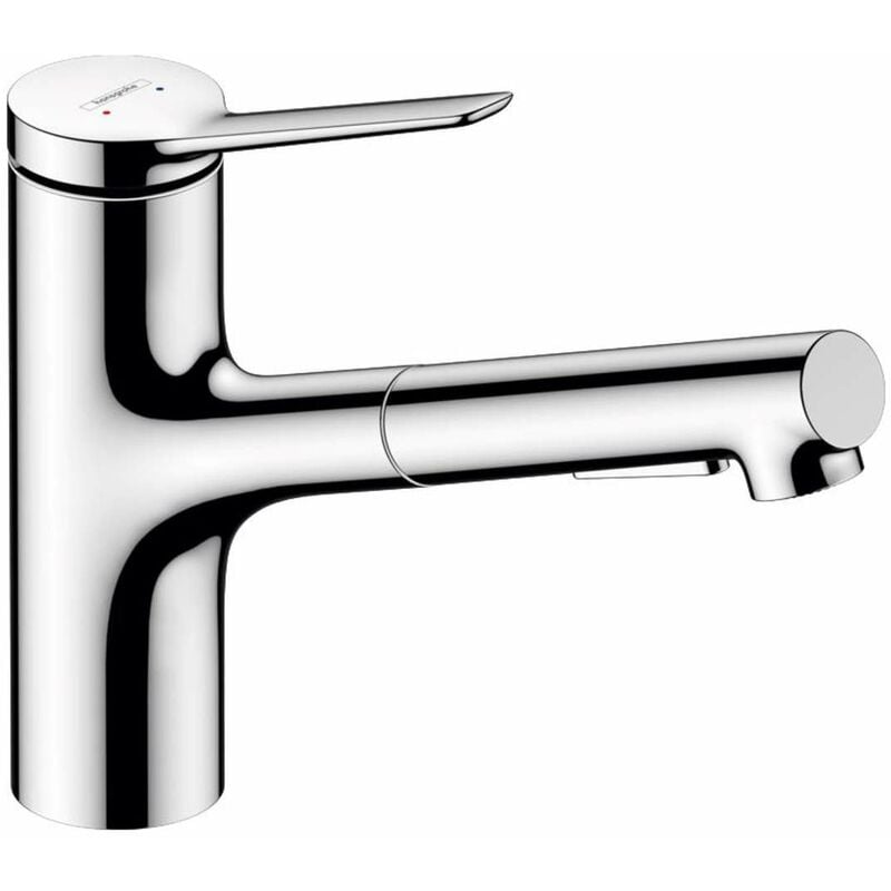 foto del prodotto zesis m33 miscelatore da lavello con doccetta estraibile, sbox, cromo 74821000 hansgrohe