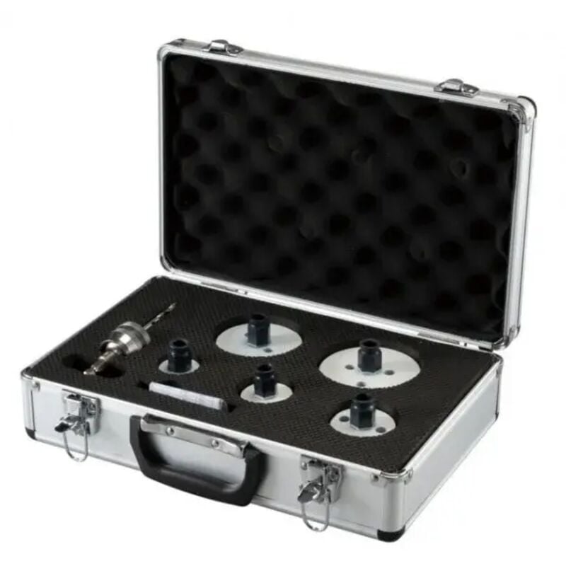 foto del prodotto zestaw otwornic dla elektryk w bim ezychange 7szt. 32,41,51,73,83mm adattatore makita