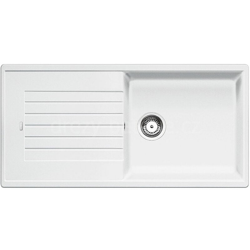 foto del prodotto zia xl 6 s silgranit puradur ii lavello in composito in granito, vasca xl singola con gocciolatoio, colore bianco 517571 blanco