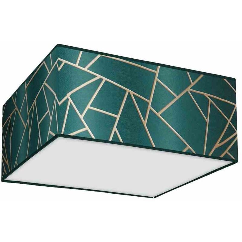 foto del prodotto ziggy green lampada da soffitto oro verde bottiglia 2xe27