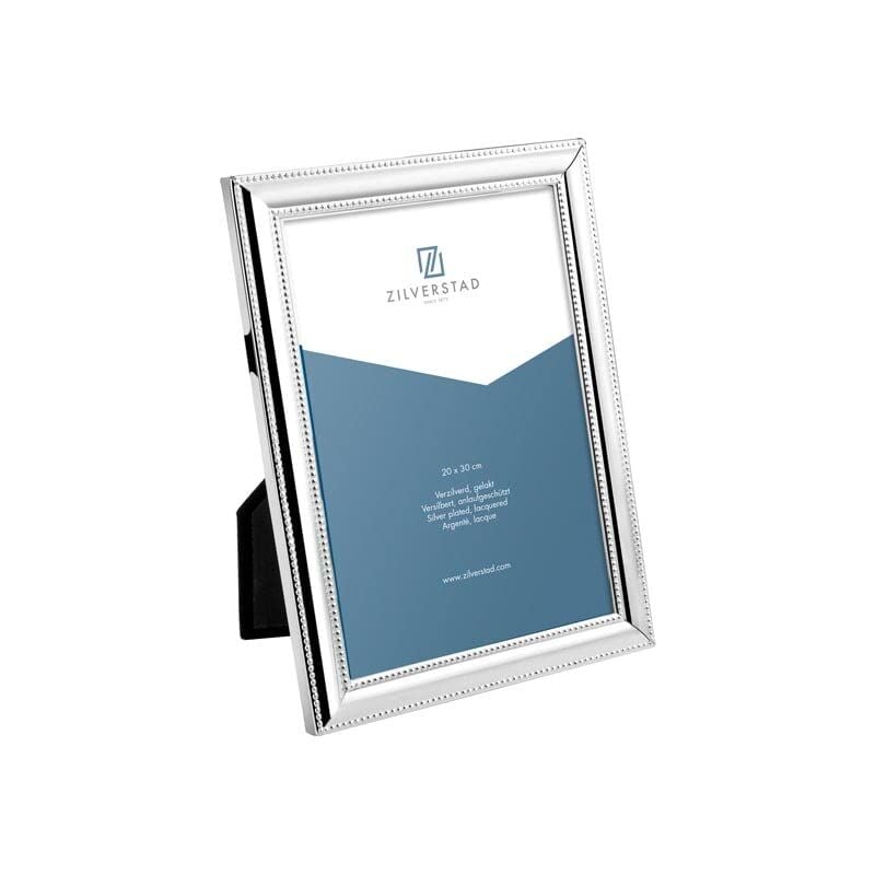 foto del prodotto zilverstad - 6154201 - cornice per foto perla, lucida, argento, argento, metallo, tessuto
