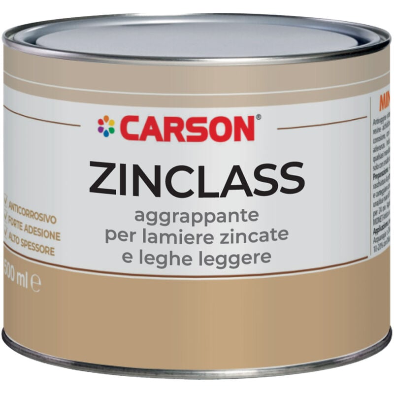foto del prodotto zinclass fondo aggrappante per lamiere zincate e leghe leggere grigio 500 carson