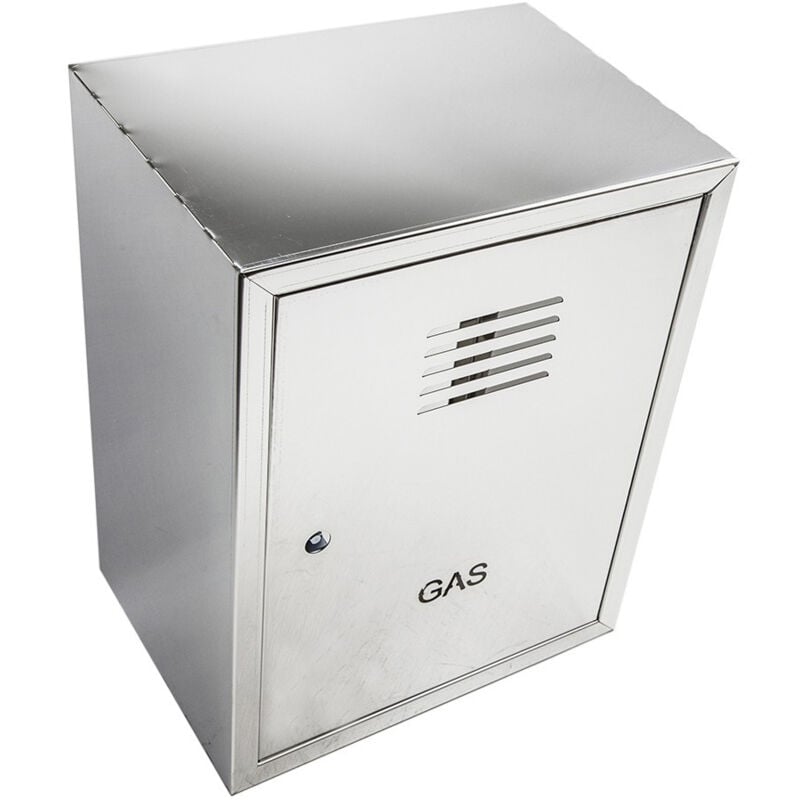 foto del prodotto zinco group cassetta cassonetto contenitore inox per contatore gas, scegli se h 60 x l 45 x p 25cm