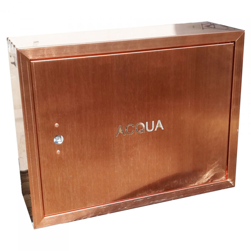 foto del prodotto zinco group cassetta cassonetto contenitore rame per contatore acqua, scegli se h 30 x l 40 x p 20cm