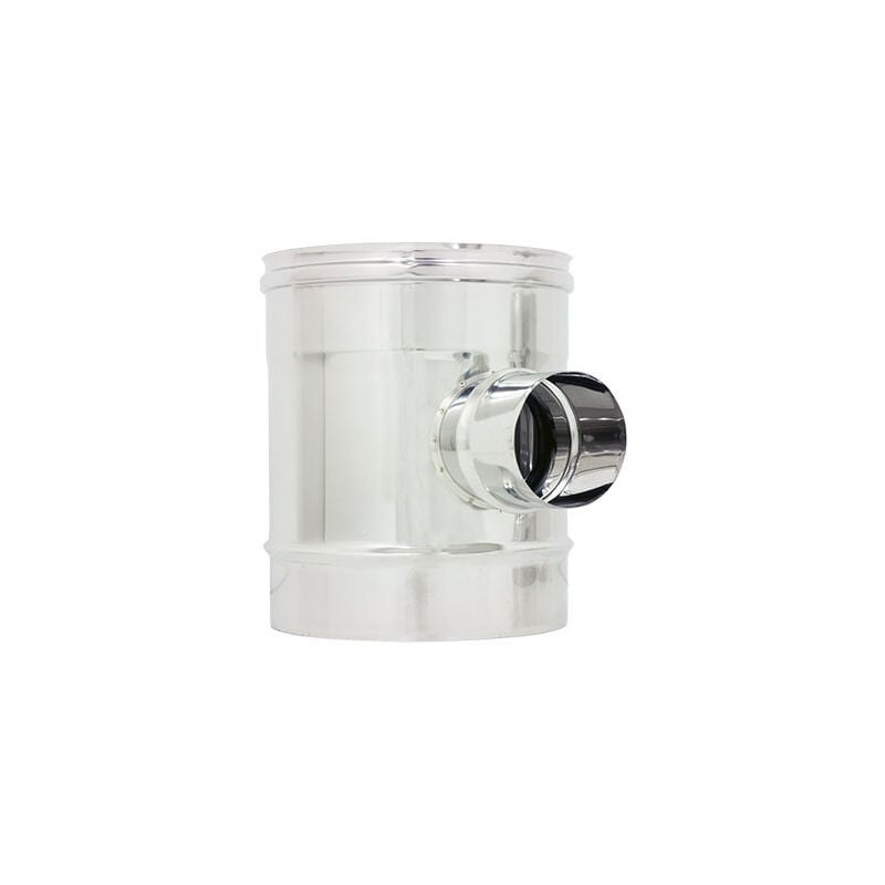foto del prodotto zinco group raccordo inox a t braga mf da 130mm codino ridotto m 80mm aisi 304